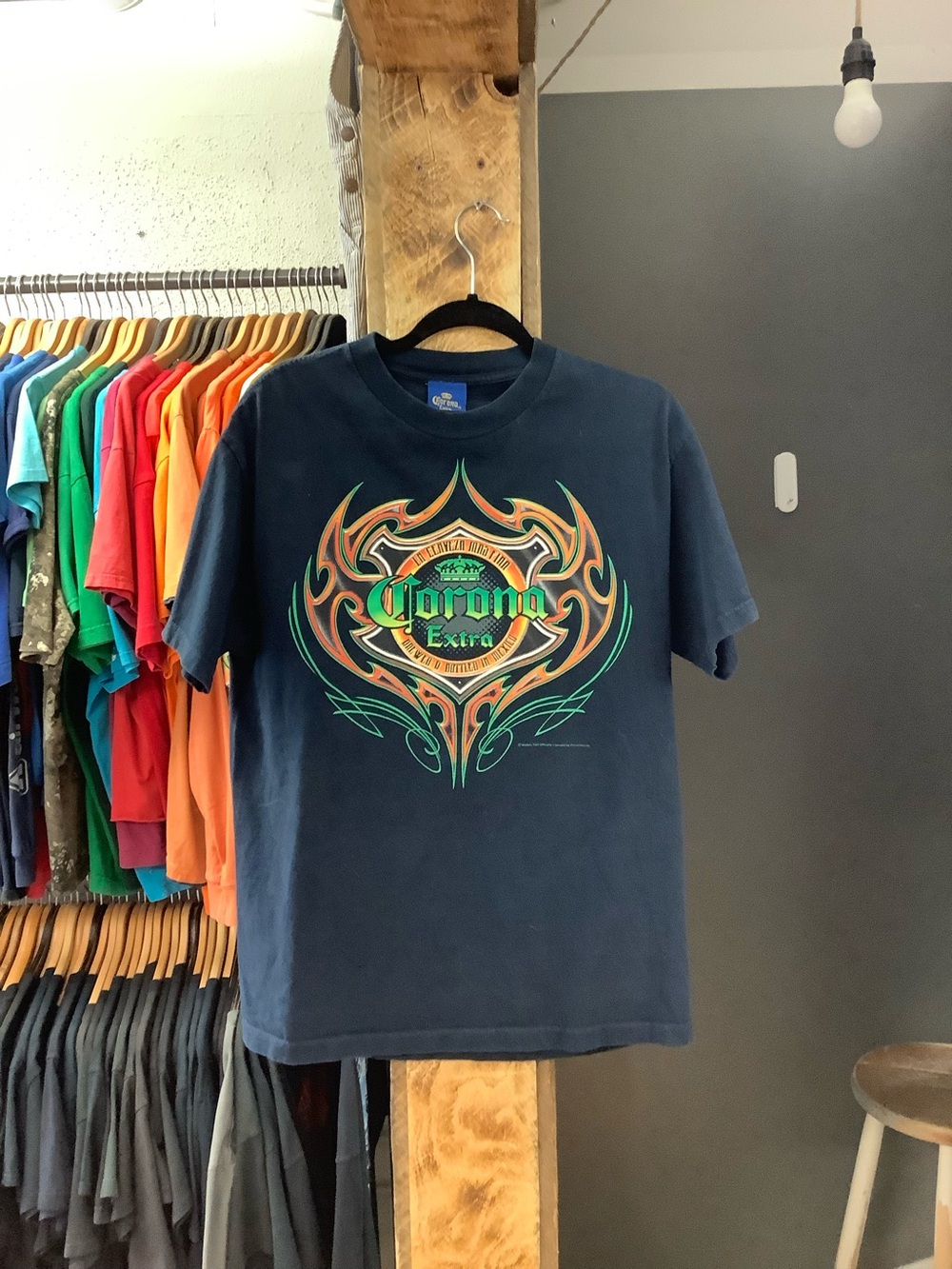 Vintage Corona extra graphic navy t-shirt